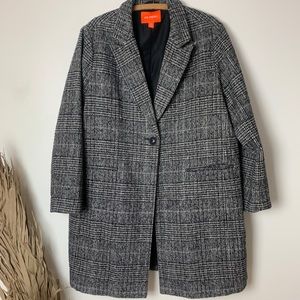 Black and White Plaid Jacket